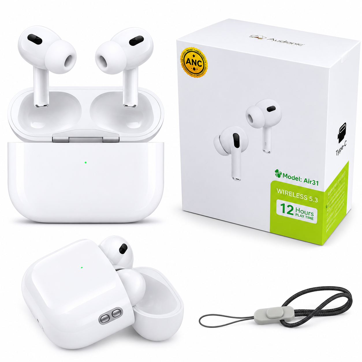 Premium Wireless Earbuds & Air Pods – Crystal Clear Sound, All-Day Comfort