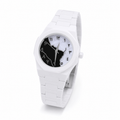 Luna White Minimalist Arabic Dial Watch