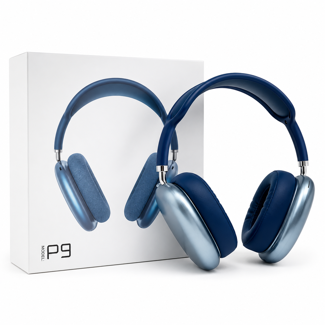 Premium Wireless Over-Ear Headphones – Luxury Metal Finish &amp; Noise Cancellation