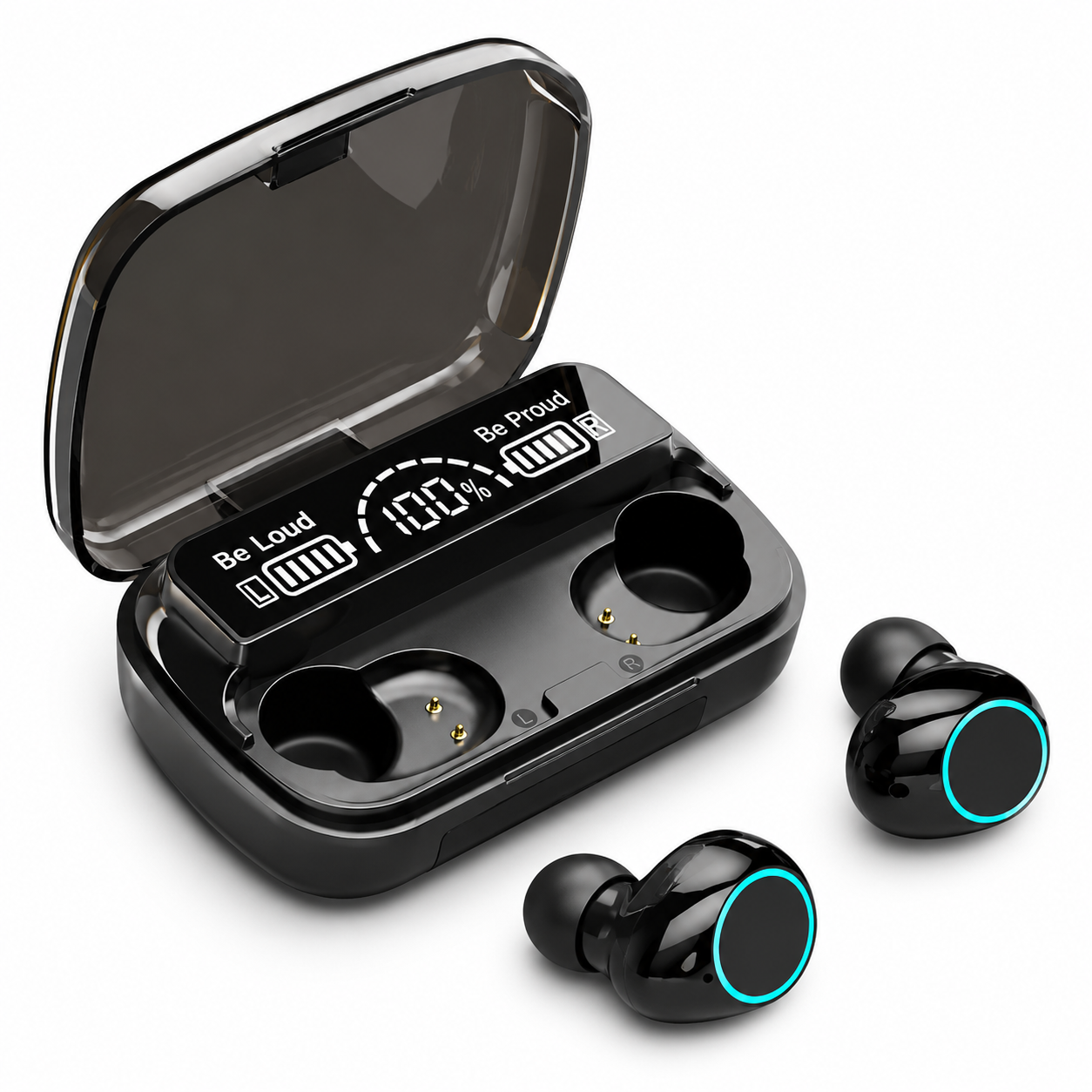 TWS Wireless Bluetooth Earbuds with Digital Display Charging Case