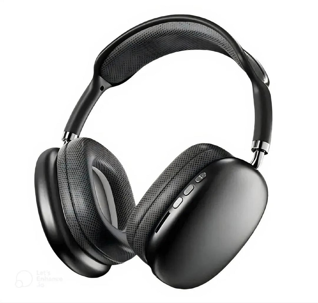 Premium Wireless Over-Ear Headphones – Luxury Metal Finish &amp; Noise Cancellation