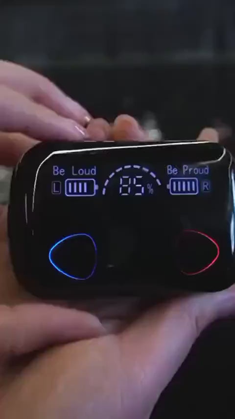 TWS Wireless Bluetooth Earbuds with Digital Display Charging Case